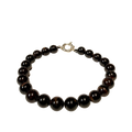 Pulsera de granate natural con cierre de plata 925